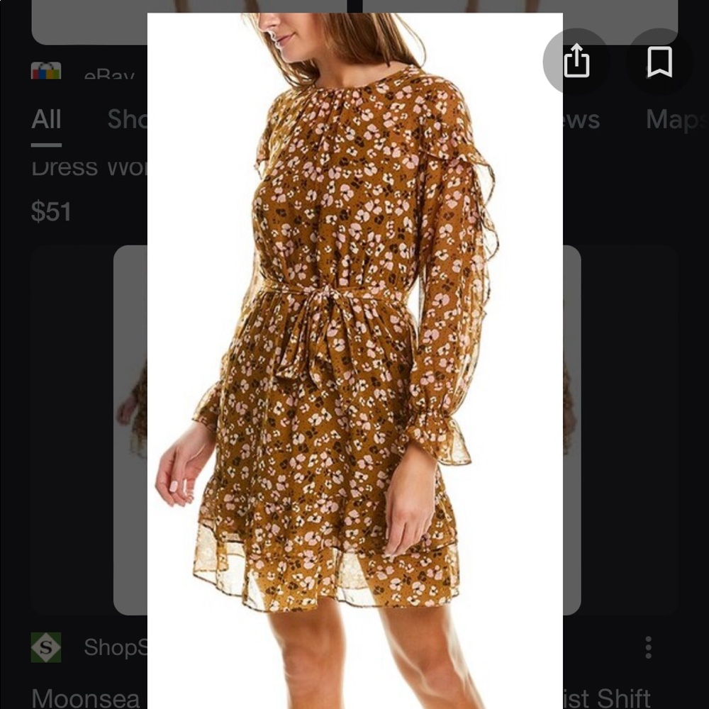 Moonsea Tie-Waist Shift Dress
